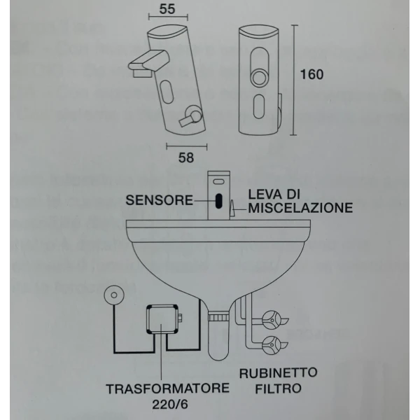Змішувач інфрачервоний для умивальника TREMOLADA TREMO-8503
