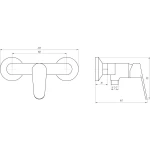Смеситель для душа TOPAZ ZARA TZ 13705-H37