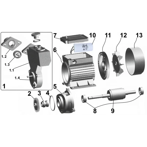 Насос вихровий Optima TPS60 N 0,37кВт з ежектором