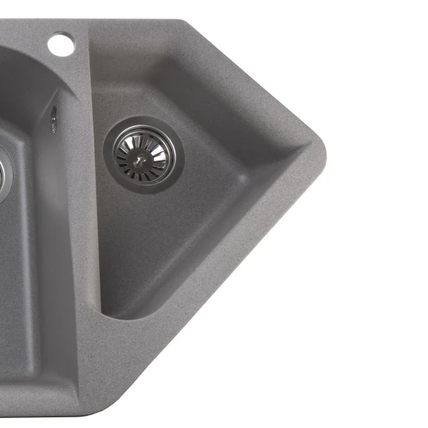 Гранітна мийка Globus Lux GARDA сiрий камiнь 1000x500мм-А0005