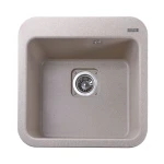 Гранітна мийка Globus Lux BARBORA піщаний 510х510мм-А0004