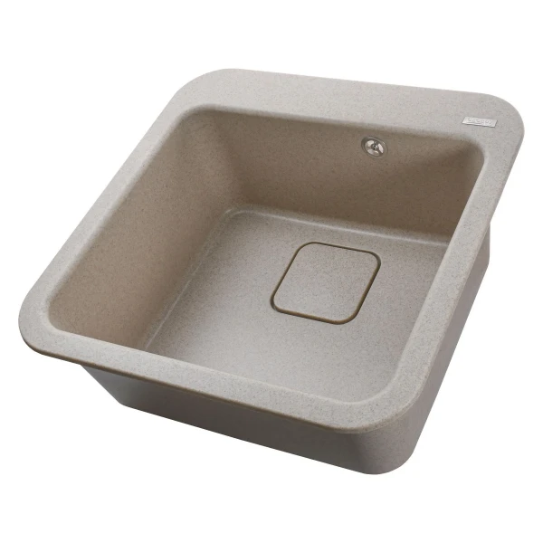 Гранітна мийка Globus Lux BARBORA піщаний 510х510мм-А0004