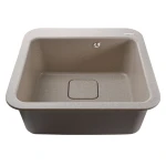 Гранітна мийка Globus Lux BARBORA піщаний 510х510мм-А0004