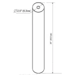 Картридж угольный прессованный Slim line 20*2,5″ Bio+ systems CTO-20В