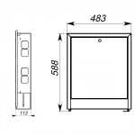 Колекторна шафа внутрішня ECO ШКВ-1 480x580x110 (3)