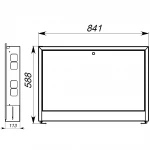 Колекторна шафа внутрішня ECO ШКВ-4 845x580x110 (8-9)