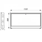Колекторна шафа внутрішня ECO ШКВ-5 1015x580x110 (10-12)