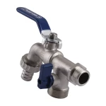 Кран SELBA кульовий для поливу подвійний 1/2″x3/4″x1/2″ SL4086