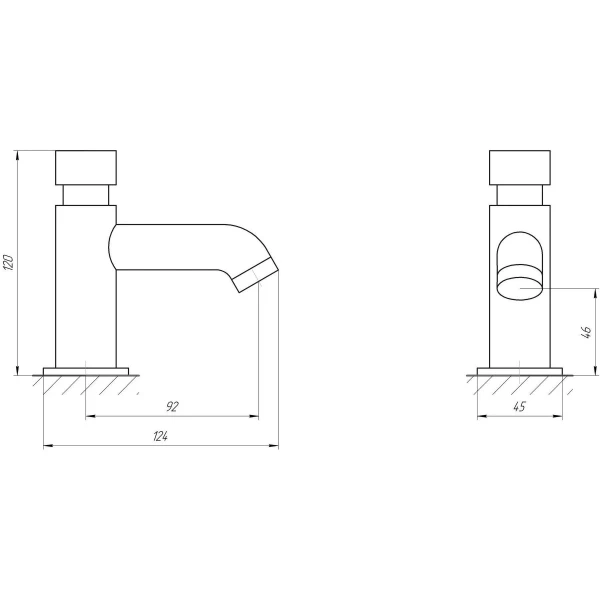 Кран-дозатор для умывальника TOPAZ TP-0301