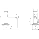 Кран-дозатор для умывальника TOPAZ TP-0302