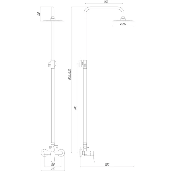 Душевая система TOPAZ ZARA TZ 13702-H37