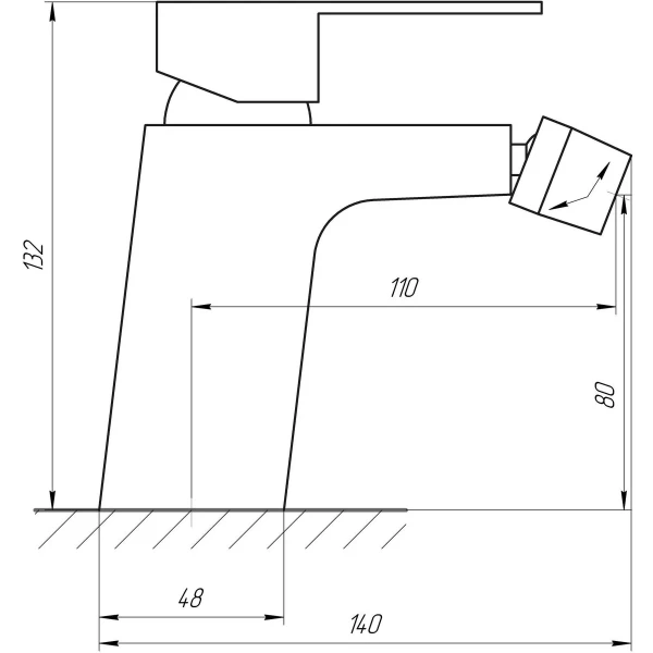 Смеситель для биде Globus Lux Milano GLM-0106