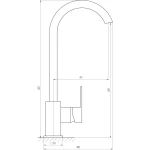 Смеситель для кухни Globus Lux Milano GLM-203SQ-FRANKE
