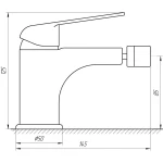 Смеситель для биде Globus Lux Koln GLK-0106
