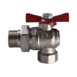 Кран кульовий ARCO 1″ SENA 154305 кутовий з американкою (754305)