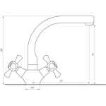 Смеситель для умывальника DOMINO DKF-209-06-SHARM