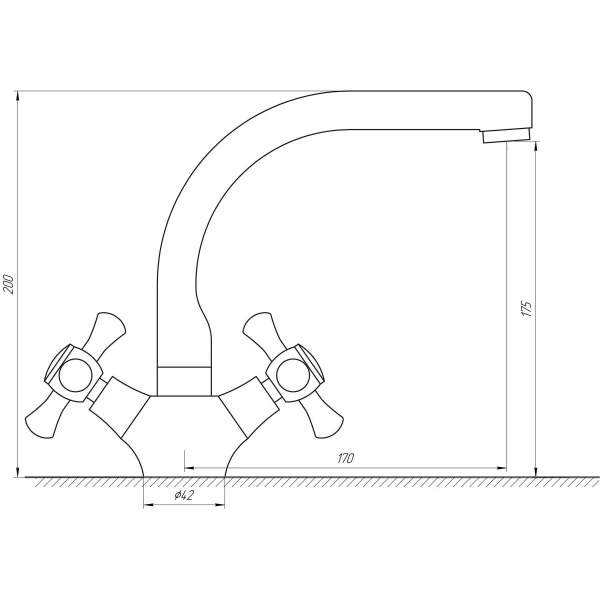 Смеситель для умывальника DOMINO DKF-209-06-SHARM