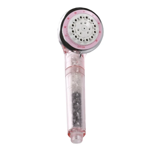 Лейка д/душа г/массаж. +КАРТРИДЖ (розовая) SFH-01 Pink