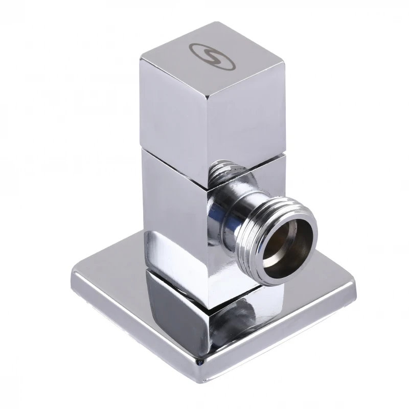 Кран напівобертовий кутовий SOLOMON 1/2″х1/2″ CUBE 7078 ( 2 шт.)