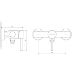 Смеситель для душа Globus Lux ALPEN SBT1-105