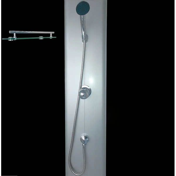 Душовий бокс півкруглий без даху SAN L90GBS (L90B) BRAVO (3уп.)