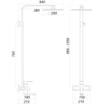 Душевая система Globus Lux SICILIA SBQ-SH-02