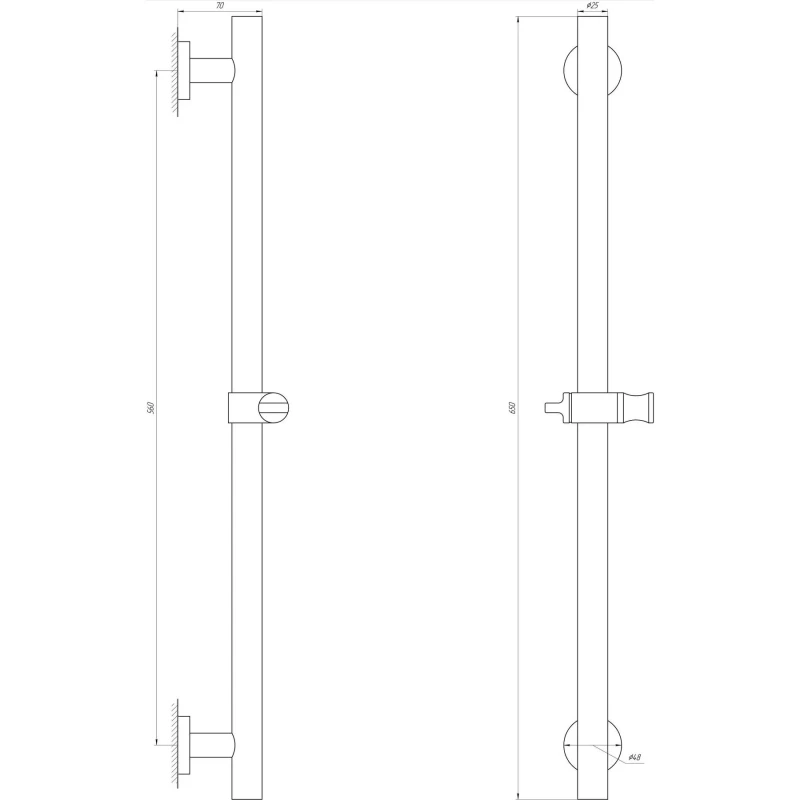 Душова стійка Globus Lux SUS-1106