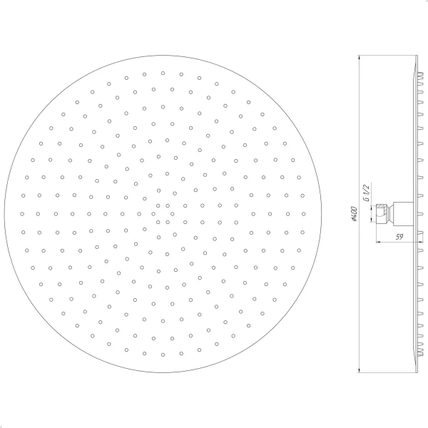 Душова лійка Globus Lux STS-0400