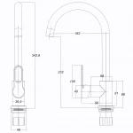 Смеситель для кухни Globus Lux Dolly GLD-0203L