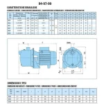 Насос відцентровий M-94-N PL нерж. 0,37 кВт SAER (3 м3/год, 39 м)