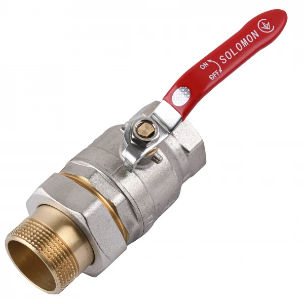 Кран кульовий прямий з американкою SOLOMON 1 1/2″ ПОСИЛЕНИЙ 1042