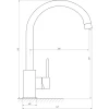 Смеситель для кухни TOPAZ BARTS TB 07403-H36