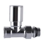 Кран вентильний прямий з американкою SOLOMON 1/2″ CHROM 1875 з ущільнювачем