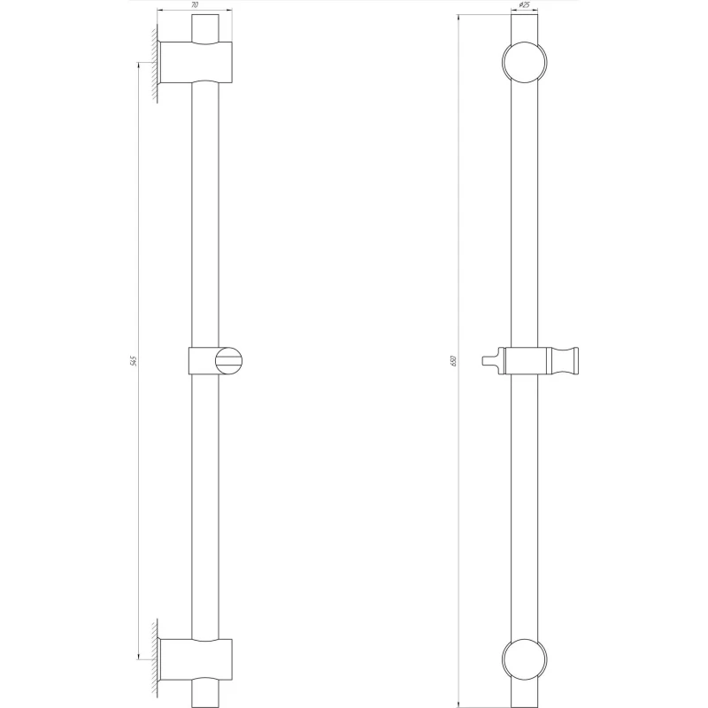 Душова стійка Globus Lux SUS-1107