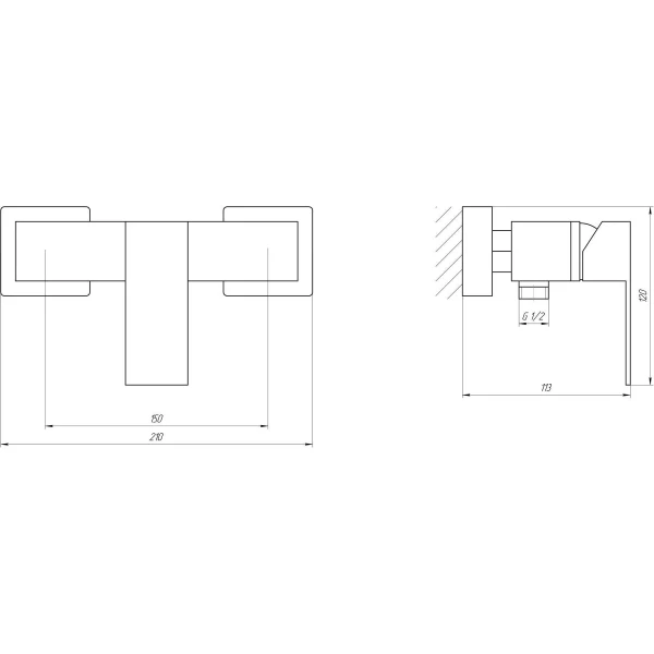 Смеситель для душа Globus Lux SICILIA SBQ-105