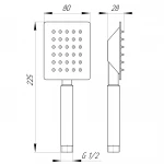 Душова лійка Globus Lux SUS-001Q