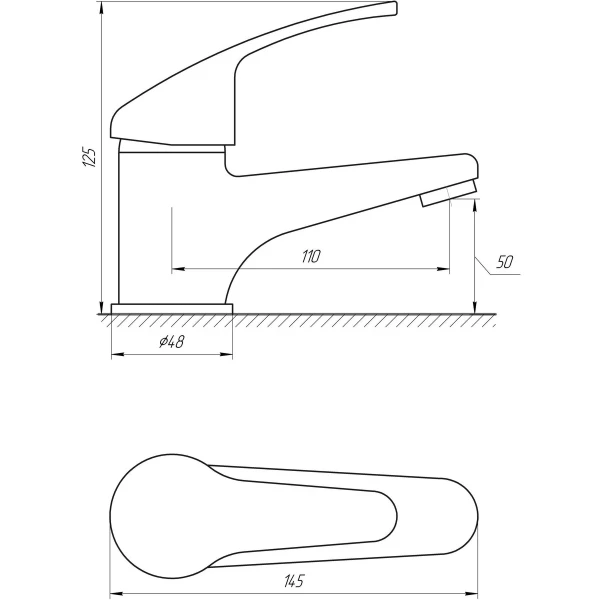 Смеситель для умывальника Globus Lux Solly GLSO-0401