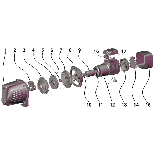 Насос відцентровий Optima JET100 PRIME 1,1кВт
