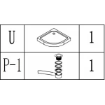Душовий піддон півкруглий NYSA RL80F (RL80) BRAVO (1уп.)