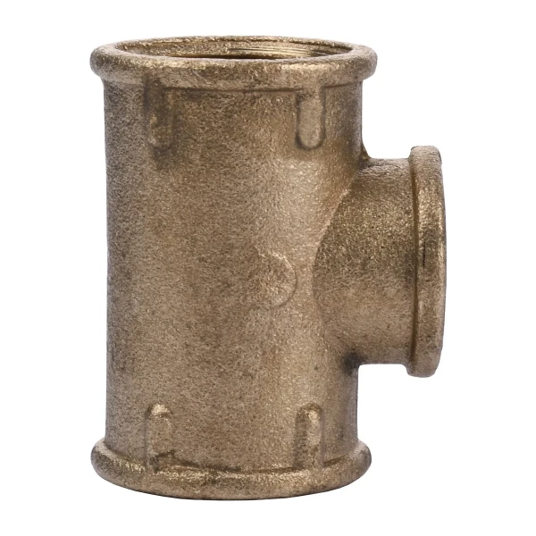 Тройник редукционный 3/4″х1/2″Вх3/4″ВВ латунный 212Б