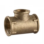 Тройник редукционный 3/4″х1/2″Вх3/4″ВВ латунный 212Б