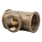 Тройник редукционный 3/4″х1/2″Вх3/4″ВВ латунный 212Б