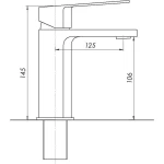 Смеситель для умывальника TOPAZ ODISS TO 18221-H52