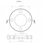Фланцевий комплект(фланець+бурт) Kalde PPR 63 58050