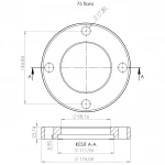Фланцевий комплект Kalde(фланець+бурт)PPR 75 58050