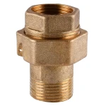 Згін американка пряма латунна 3/4″ВР х 3/4″ЗР ливарна з паранітовою прокладкою 1503Б