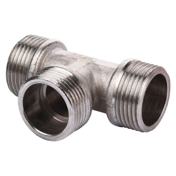 Тройник 3/4″ННН никелированный Ni 08787.2