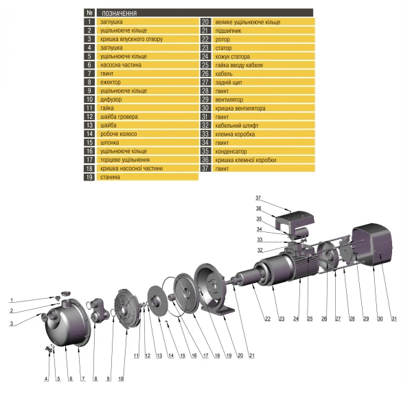 Насос відцентровий Optima JET150S PRIME 1,3кВт