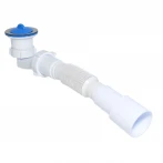 Сифон Waterstal SE 3860 для душ. піддона 1 1/2″ низький з гофрою 32х32/40/50