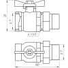Кран кульовий ARCO 1″ SENA 154105 прямий з американкою (754105)